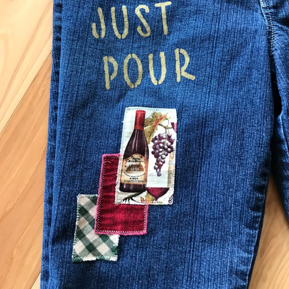 Upcycled Gloria Vanderbilt Patchwork Denim Capris… - image 7